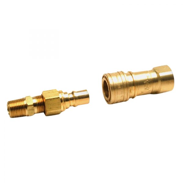 Enerco® - LP Gas/Natural Gas Hose Connector with Full Flow Male Plug (Clamshell)