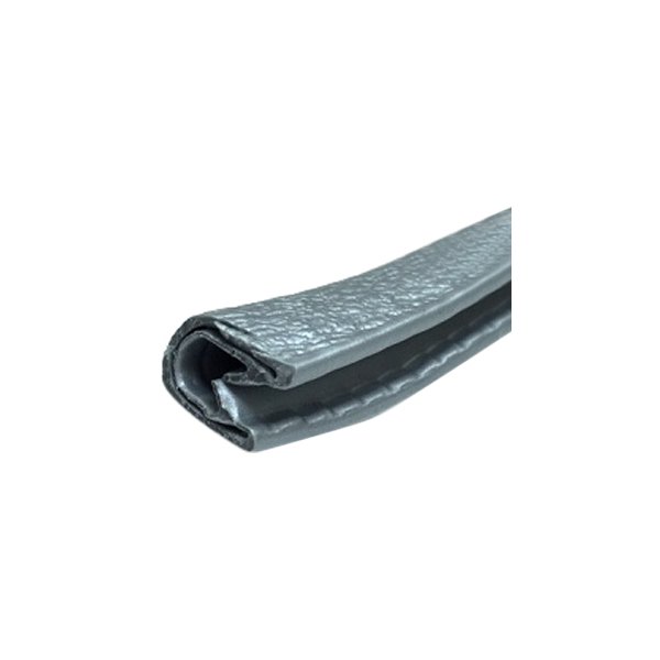 Fairchild® - 50' Gray Soft Tone Standard Double Lip Edge Trim with Segmented Steel Core