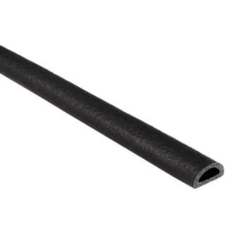 Fairchild® - 50' Black EPDM Sponge Rubber D-Seal with PSA Tape