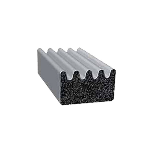 Fairchild® - 50' Black EPDM Sponge Rubber Foam Seal with PSA Tape & Ribs