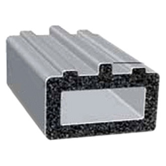 Fairchild® - 50' Black EPDM Sponge Rubber D-Seal with PSA Tape & Ribs