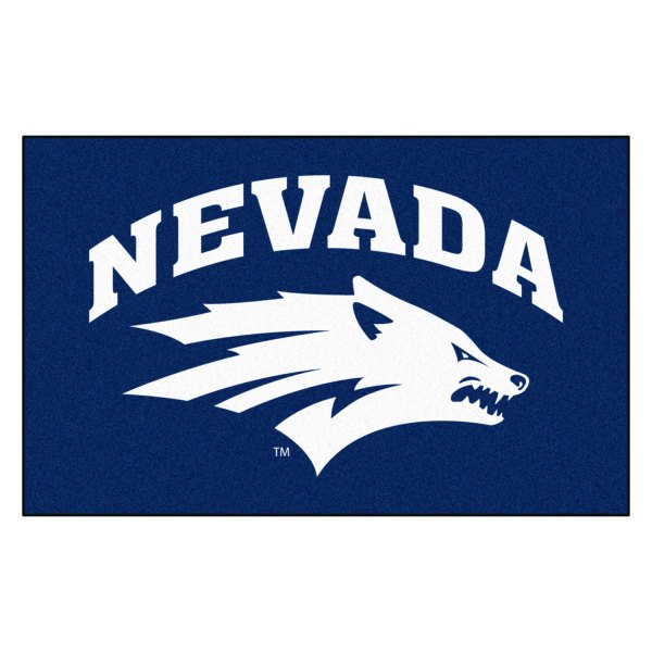 FanMats® - University of Nevada 60" x 96" Nylon Face Ulti-Mat with "Nevada & Wolf" Logo