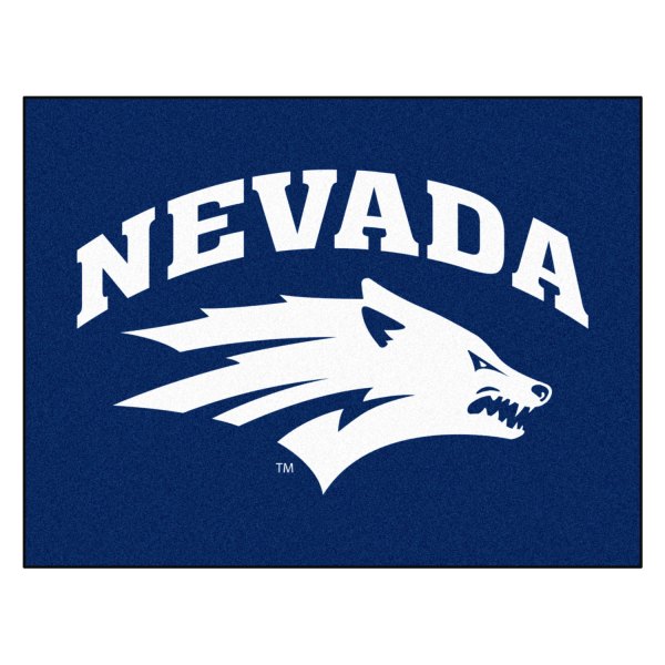 FanMats® - University of Nevada 33.75" x 42.5" Nylon Face All-Star Floor Mat with "Nevada & Wolf" Logo
