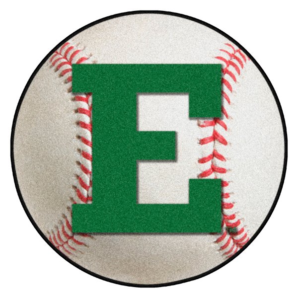 FanMats® - Eastern Michigan University 27" Dia Nylon Face Baseball Ball Floor Mat with "Block E" Logo
