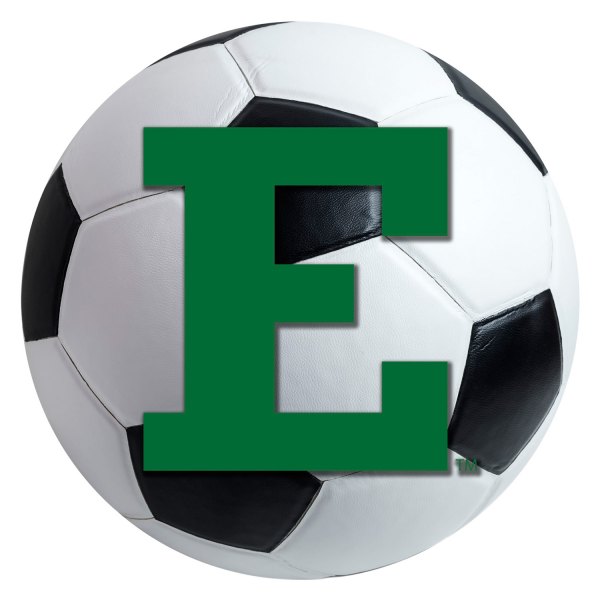 FanMats® - Eastern Michigan University 27" Dia Nylon Face Soccer Ball Floor Mat with "Block E" Logo