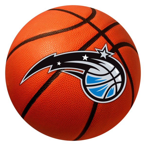FanMats® - Orlando Magic 27" Dia Nylon Face Basketball Ball Floor Mat with Primary Logo