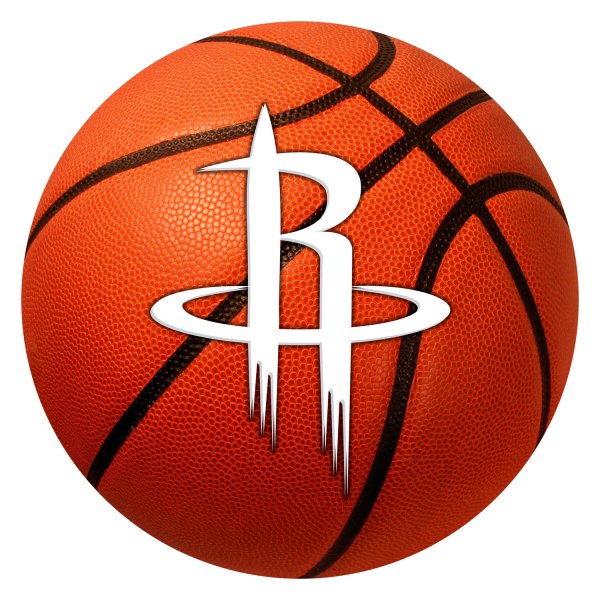 FanMats® - Houston Rockets 27" Dia Nylon Face Basketball Ball Floor Mat with "R" Logo