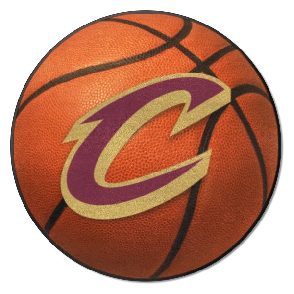 FanMats® - Cleveland Cavaliers 27" Dia Nylon Face Basketball Ball Floor Mat with "C" Logo