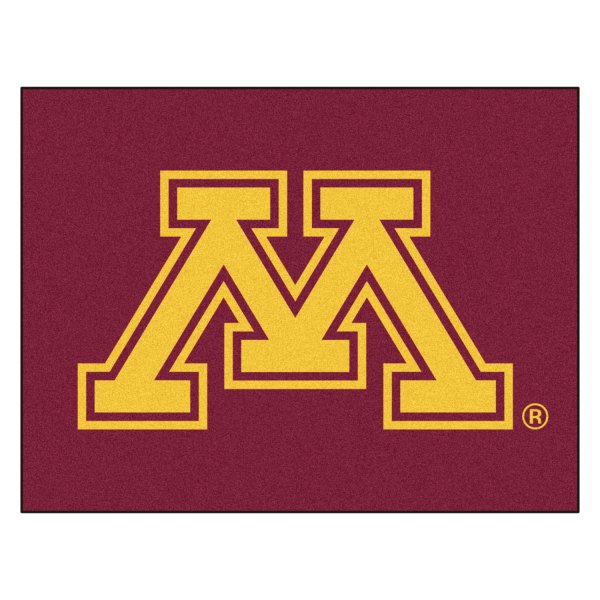 FanMats® - University of Minnesota 33.75" x 42.5" Nylon Face All-Star Floor Mat with "Block M" Logo