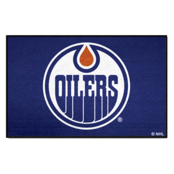 FanMats® - Edmonton Oilers 19" x 30" Nylon Face Starter Mat with "Circle Oilers" Logo