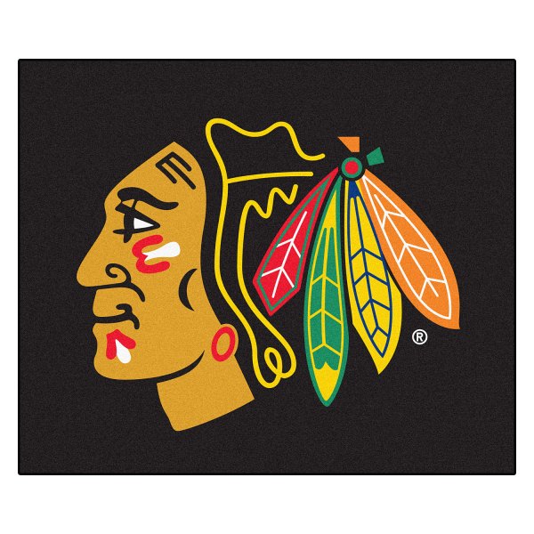 FanMats® - Chicago Blackhawks 59.5" x 71" Nylon Face Tailgater Mat with "Native American" Logo