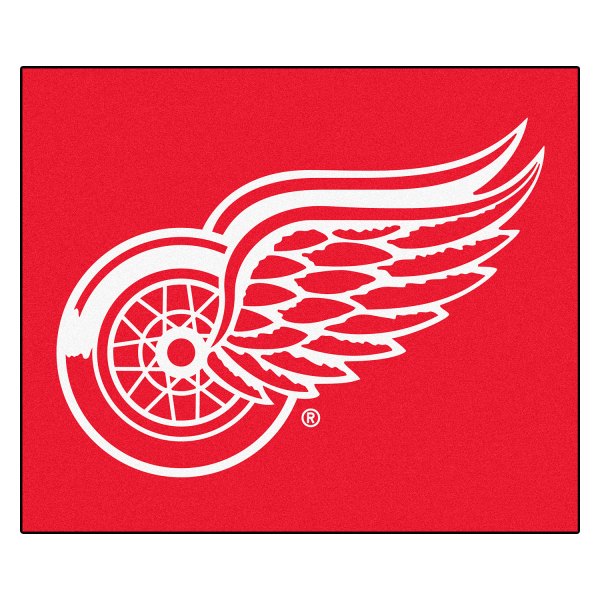 FanMats® - Detroit Red Wings 59.5" x 71" Nylon Face Tailgater Mat with "Winged Wheel" Primary Logo