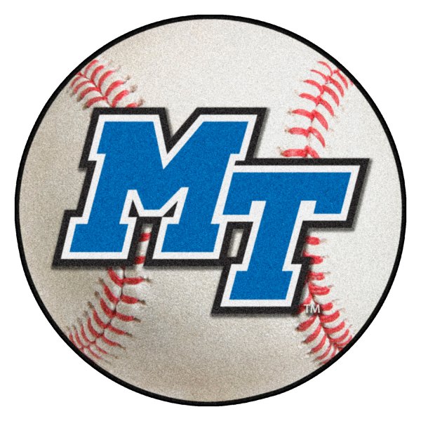 FanMats® - Middle Tennessee State University 27" Dia Nylon Face Baseball Ball Floor Mat with "Italic MT" Logo