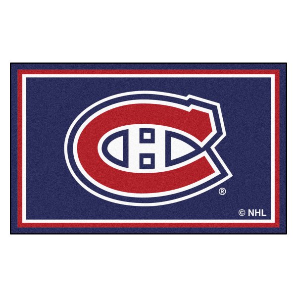 FanMats® - Montreal Canadiens 48" x 72" Nylon Face Ultra Plush Floor Rug with "C" Primary Logo