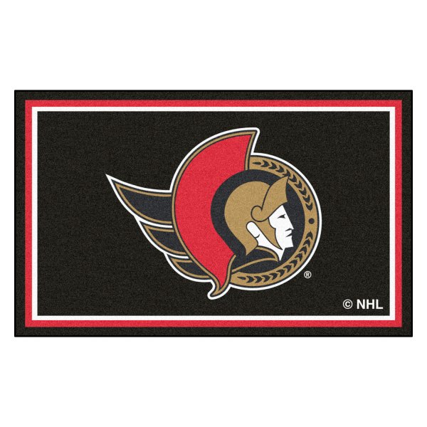 FanMats® - Ottawa Senators 48" x 72" Nylon Face Ultra Plush Floor Rug with "Senator" Logo