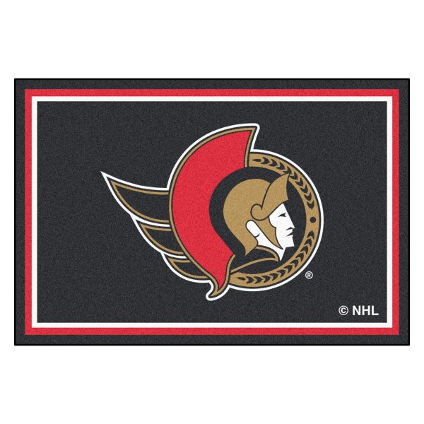 FanMats® - Ottawa Senators 60" x 96" Nylon Face Ultra Plush Floor Rug with "Senator" Logo
