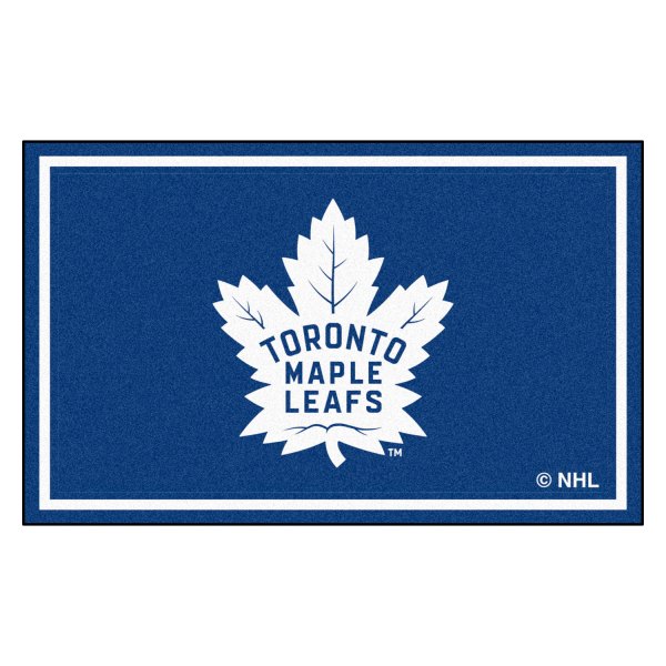 FanMats® - Toronto Maple Leafs 48" x 72" Nylon Face Ultra Plush Floor Rug with "Maple Leaf" Logo