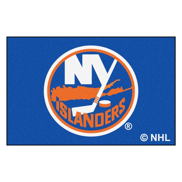 FanMats® - New York Islanders 19" x 30" Nylon Face Starter Mat with "NY Isl&ers Circle" Logo