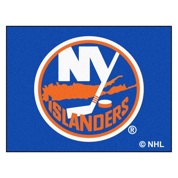 FanMats® - New York Islanders 33.75" x 42.5" Nylon Face All-Star Floor Mat with "NY Isl&ers Circle" Logo