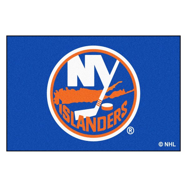 FanMats® - New York Islanders 60" x 96" Nylon Face Ulti-Mat with "NY Isl&ers Circle" Logo