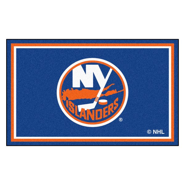 FanMats® - New York Islanders 48" x 72" Nylon Face Ultra Plush Floor Rug with "NY Islanders Circle" Logo