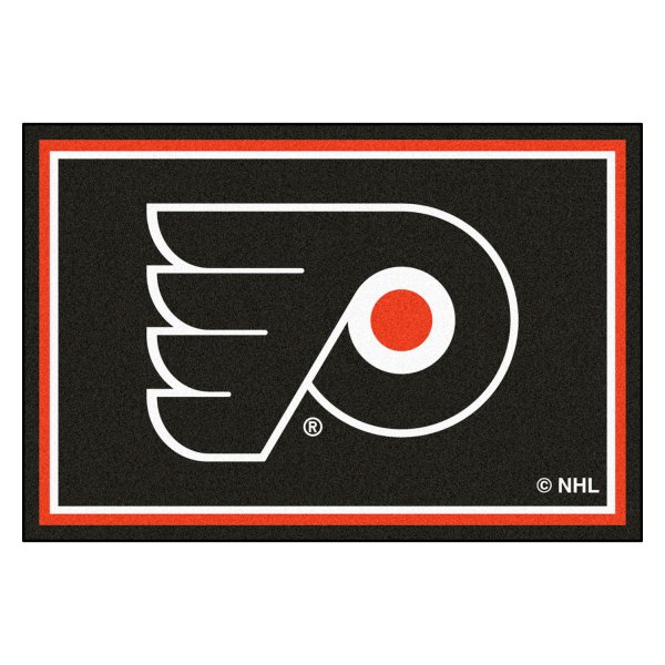 FanMats® - Philadelphia Flyers 60" x 96" Nylon Face Ultra Plush Floor Rug with "P" Logo