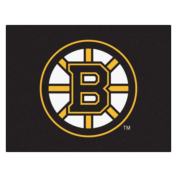 FanMats® - Boston Bruins 33.75" x 42.5" Nylon Face All-Star Floor Mat with "Spoked-B" Logo