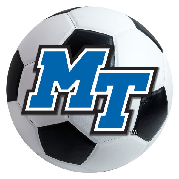 FanMats® - Middle Tennessee State University 27" Dia Nylon Face Soccer Ball Floor Mat with "Italic MT" Logo