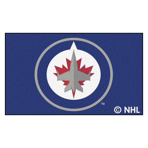 FanMats® - Winnipeg Jets 19" x 30" Nylon Face Starter Mat with "Jets Primary" Logo