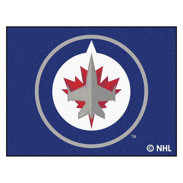 FanMats® - Winnipeg Jets 33.75" x 42.5" Nylon Face All-Star Floor Mat with "Jets Primary" Logo
