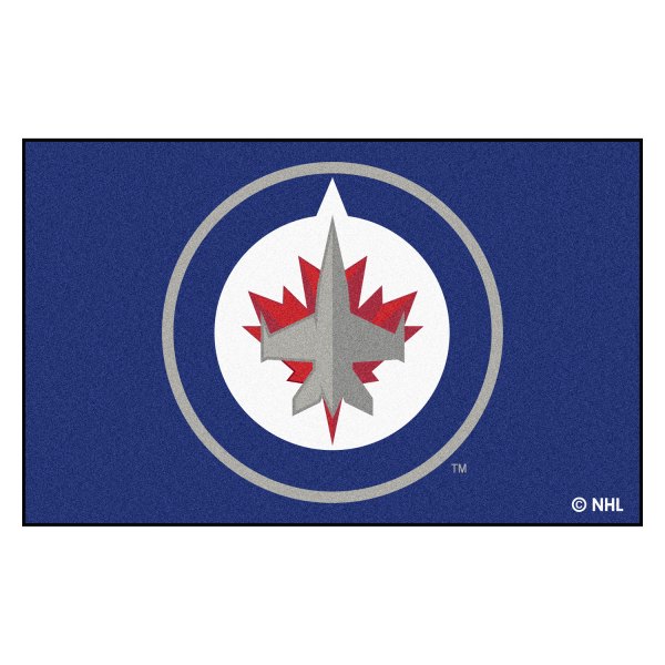 FanMats® - Winnipeg Jets 60" x 96" Nylon Face Ulti-Mat with "Jets Primary" Logo