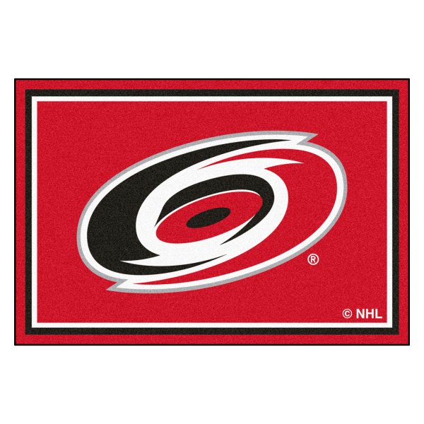 FanMats® - Carolina Hurricanes 60" x 96" Nylon Face Ultra Plush Floor Rug with "Eye of Hurricane" Logo