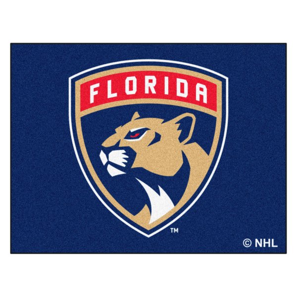 FanMats® - Florida Panthers 33.75" x 42.5" Nylon Face All-Star Floor Mat with "Shield Panthers" Logo
