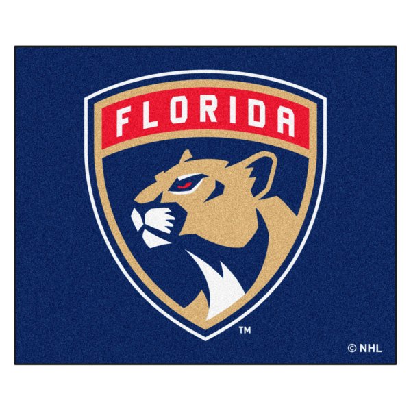 FanMats® - Florida Panthers 59.5" x 71" Nylon Face Tailgater Mat with "Shield Panthers" Logo