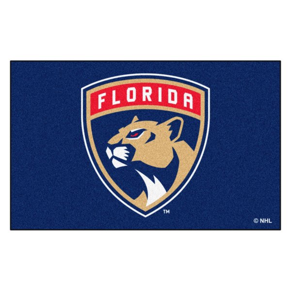 FanMats® - Florida Panthers 60" x 96" Nylon Face Ulti-Mat with "Shield Panthers" Logo