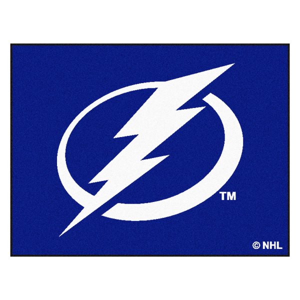 FanMats® - Tampa Bay Lightning 33.75" x 42.5" Nylon Face All-Star Floor Mat with "Circle Lighting Bolt" Logo