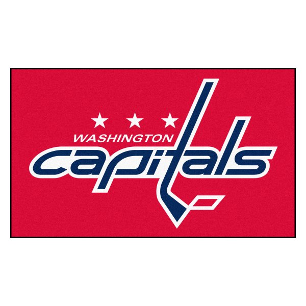FanMats® - Washington Capitals 19" x 30" Nylon Face Starter Mat with "Capitals" Logo