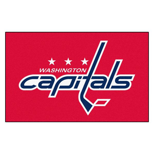 FanMats® - Washington Capitals 60" x 96" Nylon Face Ulti-Mat with "Capitals" Logo