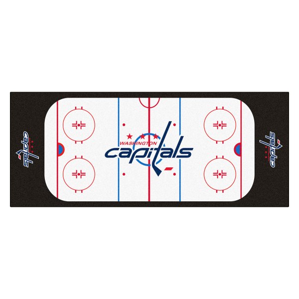 FanMats® - Washington Capitals 30" x 72" Nylon Face Hockey Rink Runner Mat with "Capitals" Logo