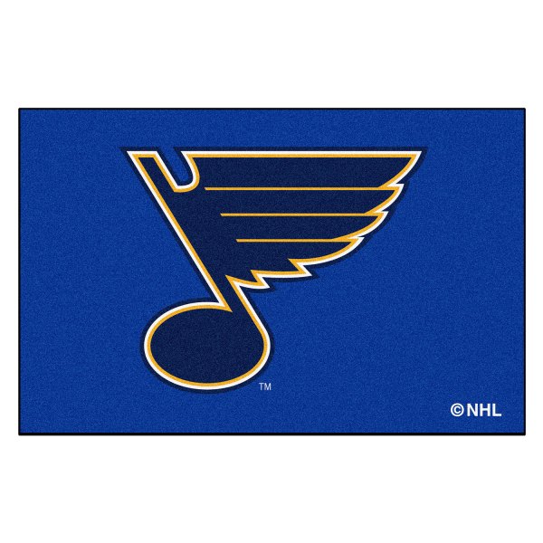 FanMats® - St. Louis Blues 19" x 30" Nylon Face Starter Mat with "Music Note" Primary Logo