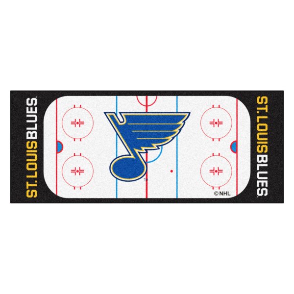 FanMats® - St. Louis Blues 30" x 72" Nylon Face Hockey Rink Runner Mat with "Music Note" Primary Logo