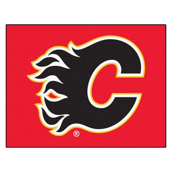 FanMats® - Calgary Flames 33.75" x 42.5" Nylon Face All-Star Floor Mat with "Flaming C" Logo