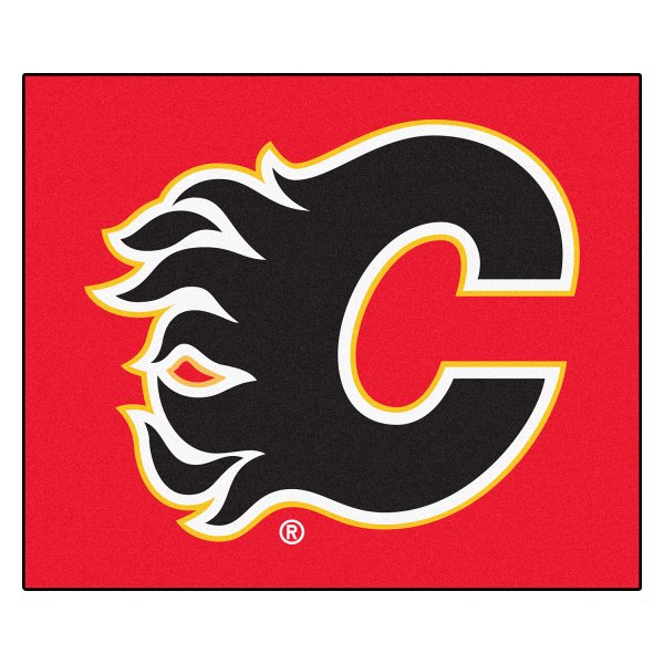 FanMats® - Calgary Flames 59.5" x 71" Nylon Face Tailgater Mat with "Flaming C" Logo