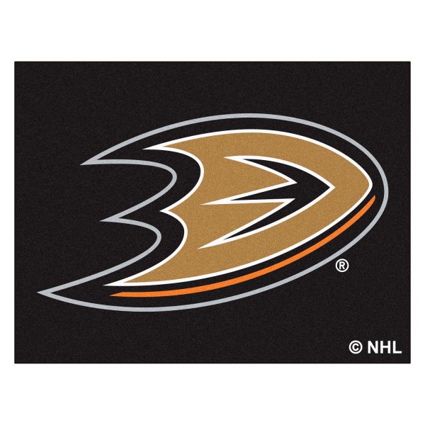FanMats® - Anaheim Ducks 33.75" x 42.5" Nylon Face All-Star Floor Mat with "Duck Foot" Logo