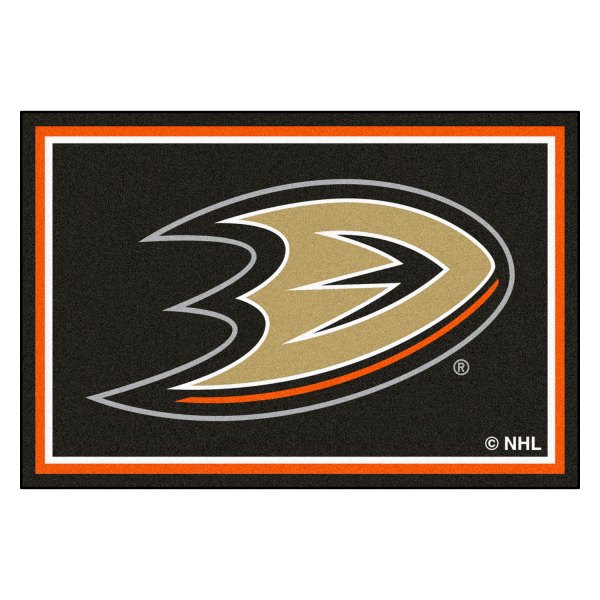FanMats® - Anaheim Ducks 60" x 96" Nylon Face Ultra Plush Floor Rug with "Duck Foot" Logo