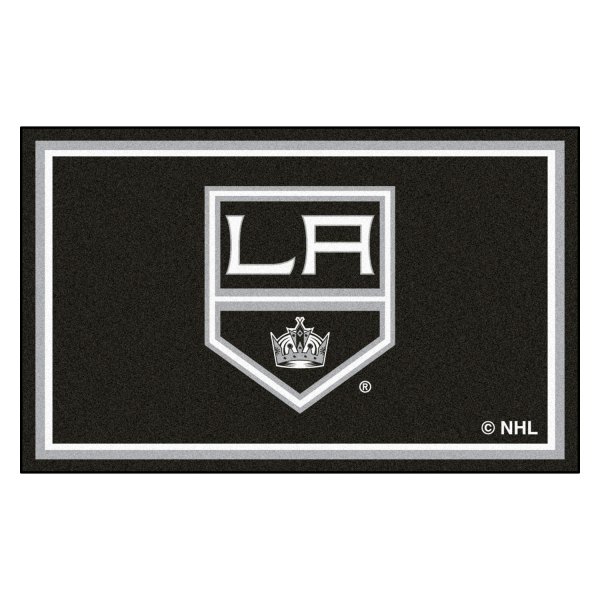 FanMats® - Los Angeles Kings 48" x 72" Nylon Face Ultra Plush Floor Rug with "Crown" Logo