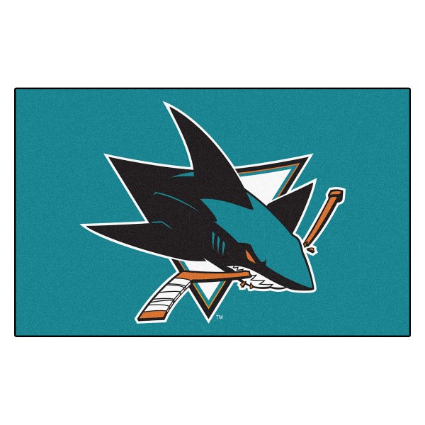 FanMats® - San Jose Sharks 60" x 96" Nylon Face Ulti-Mat with "Sharks" Logo