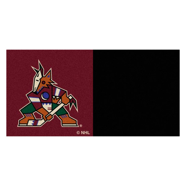 FanMats® - Arizona Coyotes 18" x 18" Nylon Face Team Carpet Tiles with "Coyotes" Logo