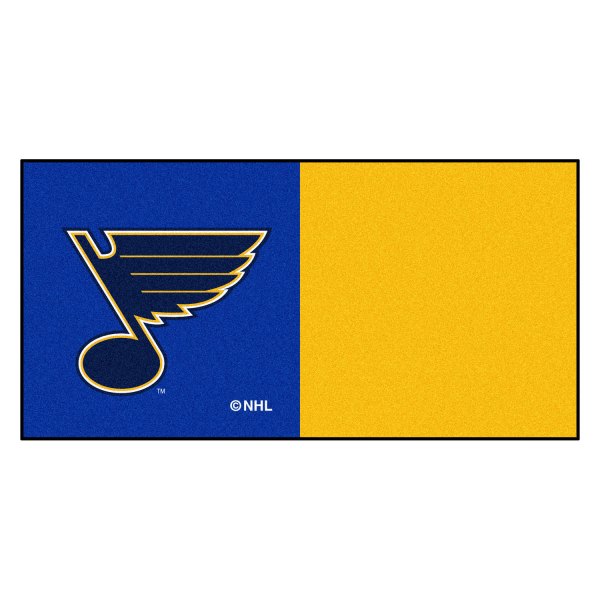 FanMats® - St. Louis Blues 18" x 18" Nylon Face Team Carpet Tiles with "Music Note" Primary Logo