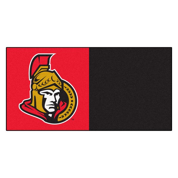 FanMats® - Ottawa Senators 18" x 18" Nylon Face Team Carpet Tiles with "Senator" Logo